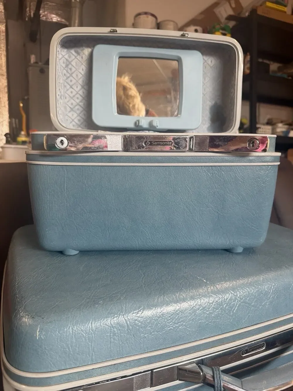 Samsonite Silhouette Train Makeup Carry On Case NO KEYS